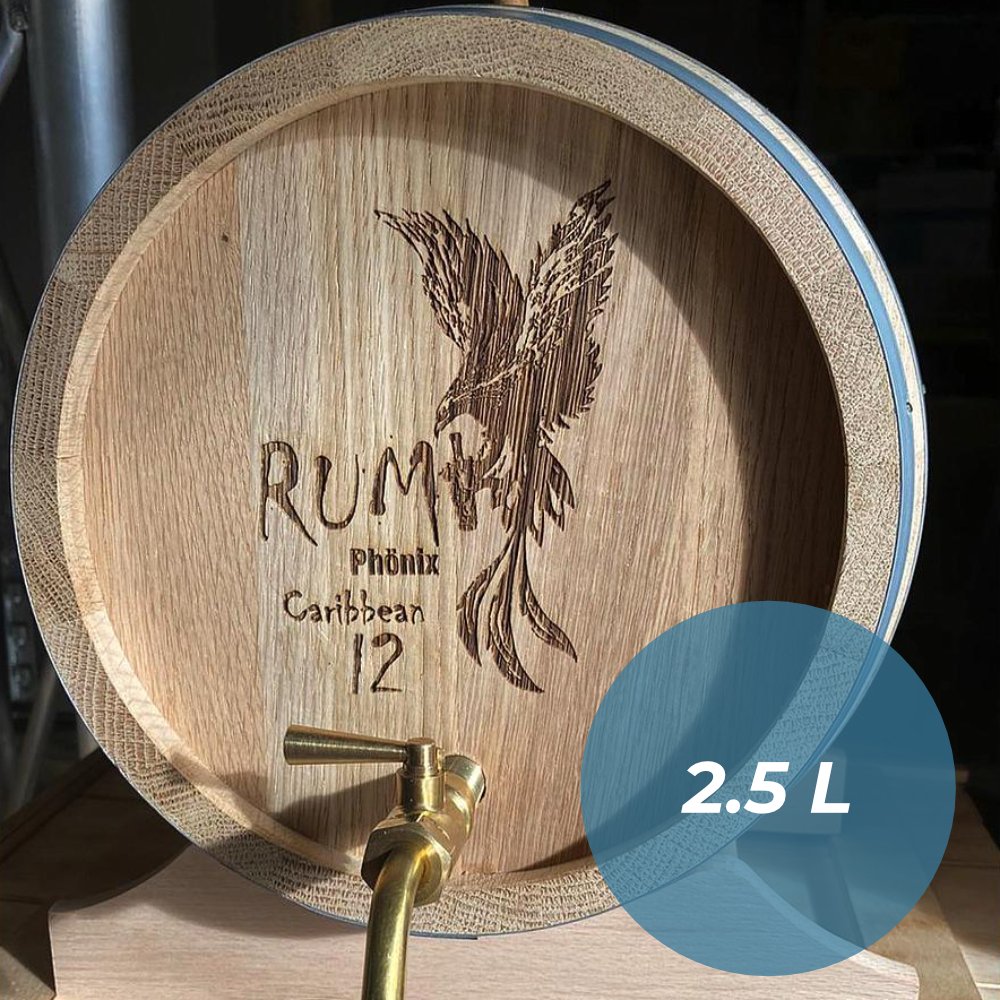Carrebian Rum 12y (2.5l Rum) im Holzfass